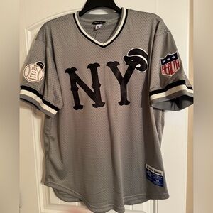 Ebbets Field Black Yankees jersey.